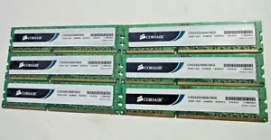 12GB Corsair XMS3 DDR3 1600 MEMORY (6X 2GB ) 9-9-9-24 RAM CM3X2G1600C9NX - Picture 1 of 4