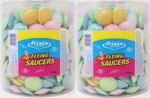 2 VASCHETTE DI FRISIA PIATTINI VOLANTI VASCA DI DOLCI UFO - Foto 1 di 2