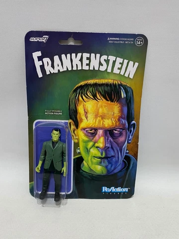 Super 7 Frankenstein ReAction Action Figure Horror Toy MOC Monster Wave 2 Cover