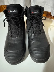 KING GEE WORK BOOTS size 9 - Work Safety Memory Foam - Picture 1 of 4