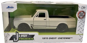 1972 Chevy Pickup Truck 1/43 Jada Release 2021 White Cheyenne JUST TRUCKS SERIES - Bild 1 von 9