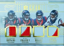 2016 Panini National Treasures NFL Gear Quads DeAndre Hopkins 10/25 Cardinals