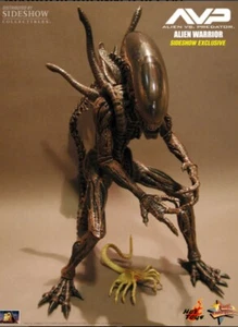 Ultra Rare Sideshow ALIEN WARRIOR EXCLUSIVE w/ FACEHUGGER Hot Toys NEW SEALED - Imagen 1 de 14