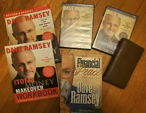 LOT Dave Ramsey Financial Peace University & Total Money Makeover Books and DVDs - Foto 1 di 2