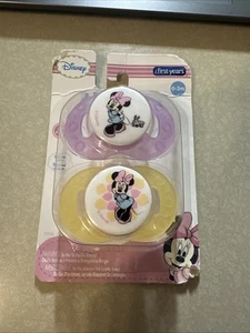 The First Years Pacifiers Disney (2 PACK) For 0-3 Months ~ BPA Free New Minnie - Picture 1 of 2