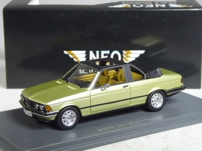 (KI-10-40) Neo Scale Models 43285 BMW 3er (E21) Baur Cabriolet in 1:43 in OVP - Bild 1 von 2