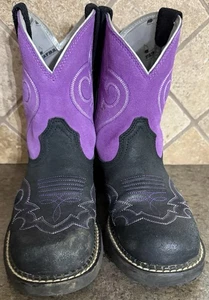 Ariat Fatbaby women’s Western Boots 10015358 Purple Black Sz 7 B - Picture 1 of 7