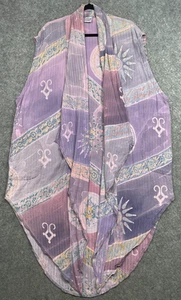 Mission Canyon Santa Barbara Duster Topper Womens OS Art To Wear Batik Boho - Picture 1 of 12