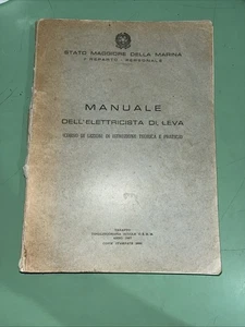 MANUALE DELL'ELETTRICISTA DI LEVA / Taranto 1967 / 2000 Copie - Foto 1 di 5