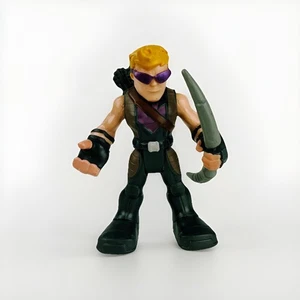 "Figura de ojo de halcón Playskool Marvel Super Hero Adventures con arco gris Avengers - 2,5""" - Imagen 1 de 4