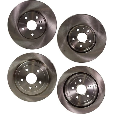 Front and Rear Brake Disc Rotor Set For 2010-2015 Chevrolet Camaro Vented - Image 1 of 4