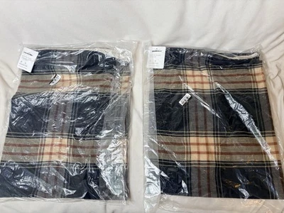 pottery barn griffin plaid 2 pillow covers 16x26 RARE FIND!!! - Image 1 of 4