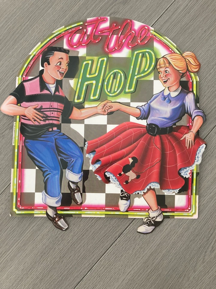 Lote De 4 Decoraciones De Fiesta De Papel Beistle 'Fabuloso Años 50' 1988 Foto 1 de 4