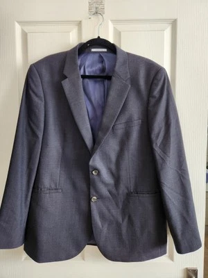 Костюм шерстяной мужской Chester By Chester Barrie темно-синий куртка блейзер размер 44S  - Изображение 1 из 4