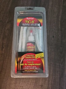 Imperial GA0187 weiß Fiberglas 3/8" x 6' Ersatz Dichtung Seil Kit mit Kleber - Bild 1 von 2