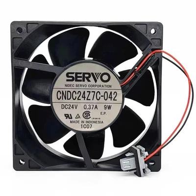 CNDC24Z7C-042 1 pce SERVO CNDC24Z7C-042 24V 0.37A 9W 2-Pin Inverter Cooling Fan - Image 1 of 4