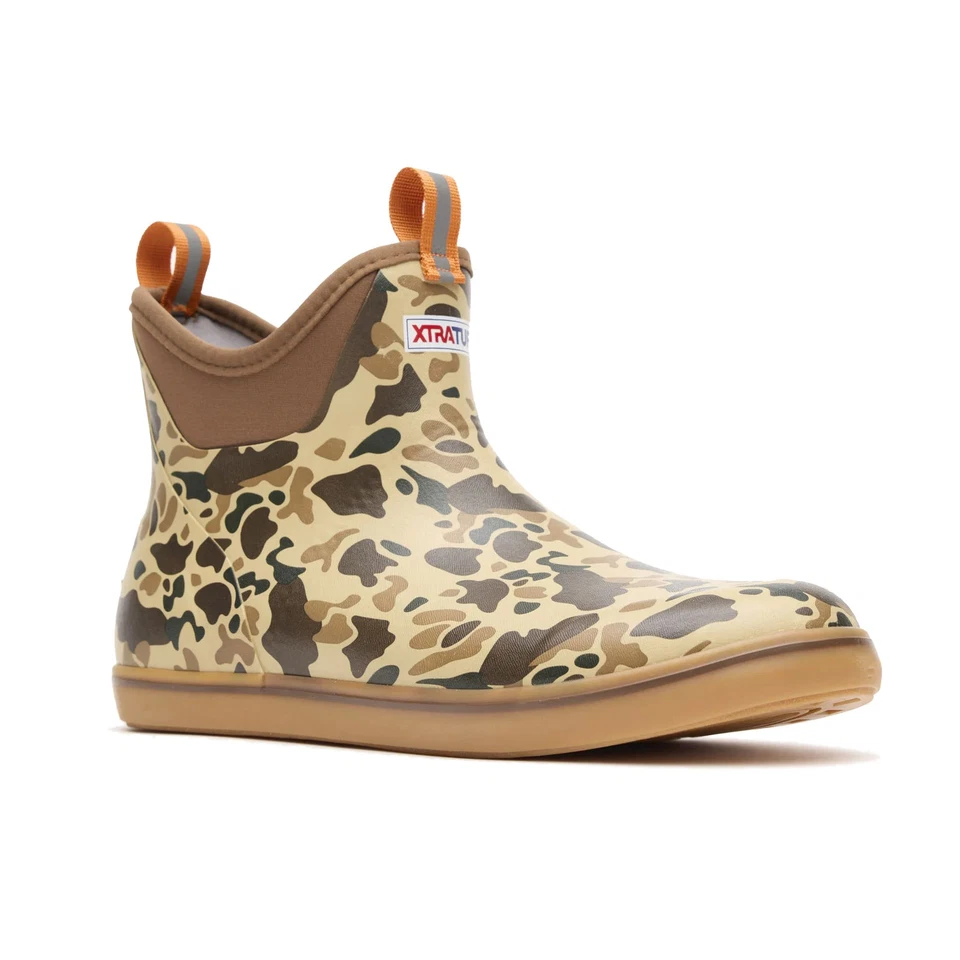 Size 9 - XtraTuf 6" Ankle Deck Boot - Duck Camo - Mens