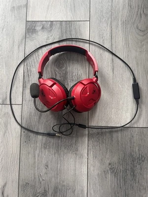 Turtle Beach Recon 50 Red  Headset Wired Gaming Headphones Slight Tear See Pics - Image 1 of 4