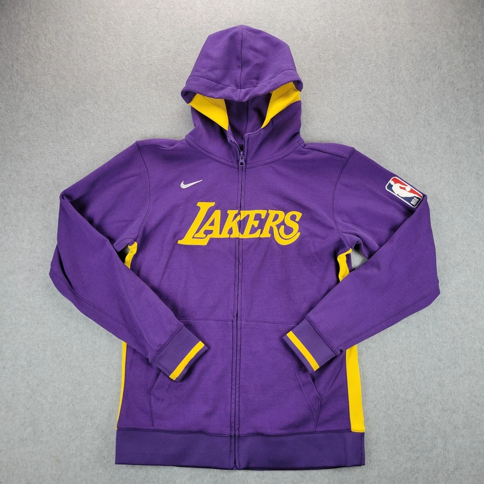 Nike NBA Los Angeles LA Lakers Showtime Dri-Fit Púrpura Cremallera Sudadera con Capucha Chaqueta Juvenil L Foto 1 de 4