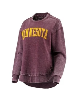 Sudadera Pullover Para Mujer PEQUEÑA Pressbox Minnesota Golden Gophers Vintage Lavado - Imagen 1 de 13