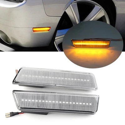 Par de luces LED delanteras laterales para Dodge Challenger 2008-2014 2013 2012 2011 Foto 1 de 4