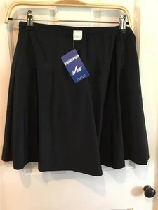 Women's SZ 10 NWT Swim skirt w/attached briefs  BLACK HILOR - Picture 1 of 9