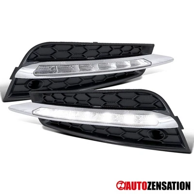 Fit 2011-2014 Chevy Cruze SMD LED Fog Lights Driving Bumper Lamps+Bezel Cover Foto 1 de 4