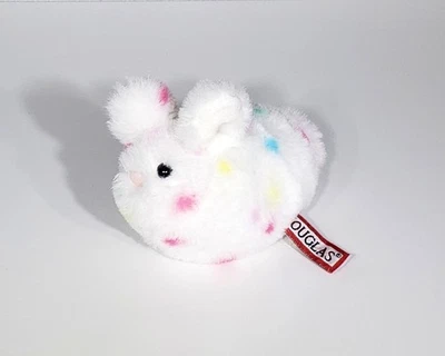 HTF Rare Douglas Toys Confetti Polka Dot Lil Bitty Bunny Plush Stuffed Toy 5"EUC - Image 1 of 4