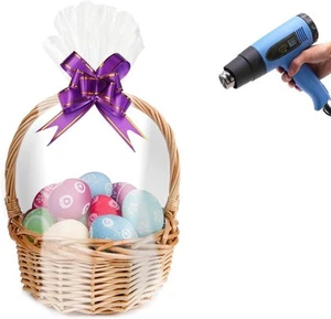 Morepack Schrumpffolienbeutel für Geschenkkörbe, 16x24 Zoll klar PVC hitzeklar - Bild 1 von 7