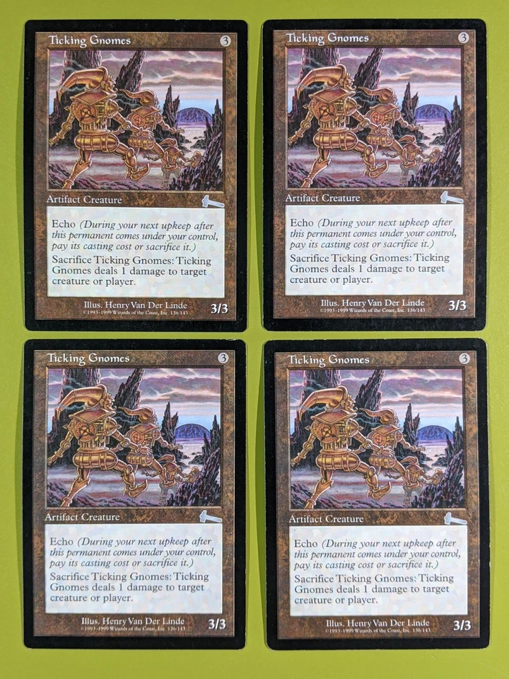Ticking Gnomes x4 Urza's Legacy 4x Playset Magic the Gathering MTG - Image 1 of 1