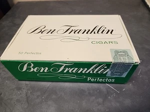 Vintage Top Zustand BEN FRANKLIN ZIGARREN Box 50 PERFECTIS LEER  - Bild 1 von 8