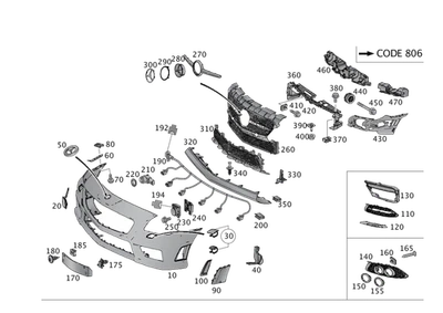 正品梅赛德斯-奔驰装饰成型 172-885-00-74 — 第 1/2 张图片