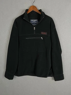 De Colección Polo Deportivo Ralph Lauren Polar 1/4 Cremallera Pullover Canguro Bolsa Para Hombres XL Foto 1 de 4