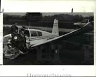1990 Press Photo FAA officials examines a single engine plane crash at Route 57