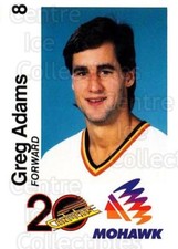 1989-90 Vancouver Canucks Mohawk #1 Greg Adams