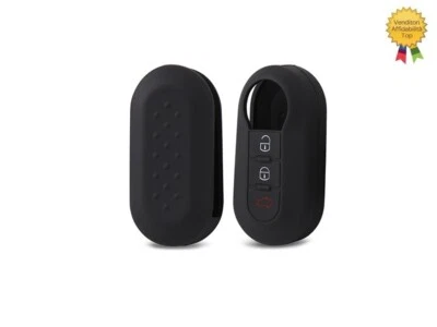 AFTERMARKET Cover Custodia Proteggi Chiavi Fiat 500 Abarth 595 Ducato in Silicone Nero