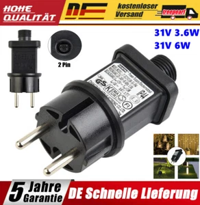 LED Lichterketten Netzteil Adapter Transformator Treiber IP44 31V Max 3.6 /6W DE - Bild 1 von 25