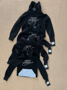 Nike Girl's Black Hoodie with Pockets Size 5 - Picture 1 of 3