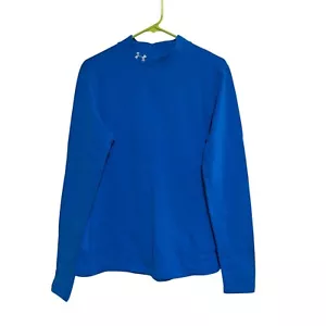 UNDER ARMOUR HELLBLAUES HALB TAILLIERTES COLD GEAR LANGARMSHIRT MIT STEHKRAGEN DAMEN - Bild 1 von 4