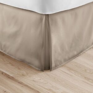 Pleated Bed Skirt Dust Ruffle by Kaycie Gray So Soft Collection - 14 Inch Drop