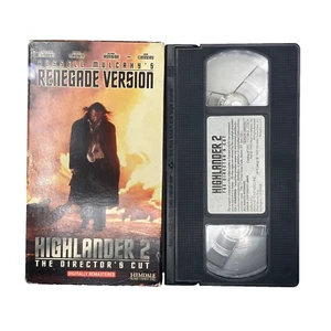 Highlander 2 Director's Cut (1990), VHS Movie, Hemdale Renegade Version (1995) - Picture 1 of 4
