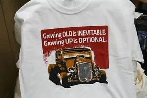 T-Shirt SUMMIT RACING Medium HOT RODDER GROW OLD UNVERMEIDLICH Grow Up optional - Bild 1 von 5