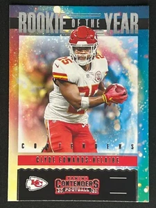 Clyde Edwards-Helaire 2020 Panini Contenders Novato del Año Inserto RC - Imagen 1 de 2