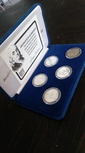 Benjamin Franklin Half Dollar Collection 1951, 1954, 1958, 1962, 1963 Set w/ COA - Picture 1 of 17