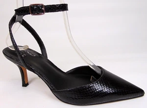 Mix No. 6 Talyna Ankle Strap Pumps Pointe Toe Shoes, Womens Size 6.0 M, Black - Picture 1 of 12