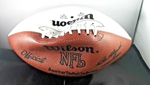 Vintage Wilson NFL Official Brown & White Leather Football Pete Rozelle - Picture 1 of 5