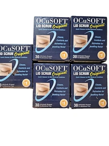 Almohadillas prehumedecidas originales exfoliantes de párpados OCuSOFT 30 CT (5 cajas) - Imagen 1 de 7