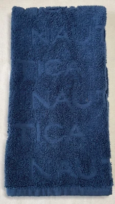 TOALLA DE MANO NAUTICA HOME (1) LOGO AZUL MARINO 16x26 100% ALGODÓN NUEVA CON ETIQUETAS Foto 1 de 2