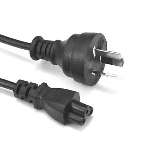 AU 3 Pin to Clover leaf Plug IEC C5 Notebook laptop Power Lead Cable Cord - Picture 1 of 4