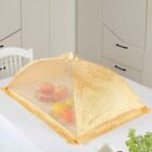 Vintage Style Lace Table Cover with Foldable Food Umbrella and Reusable Mesh